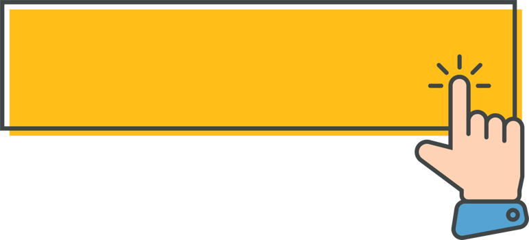 Click cursor icon with click here button png