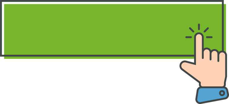 Click cursor icon with click here button png