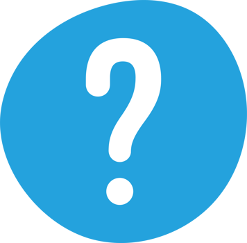 Color blob with question mark symbol png