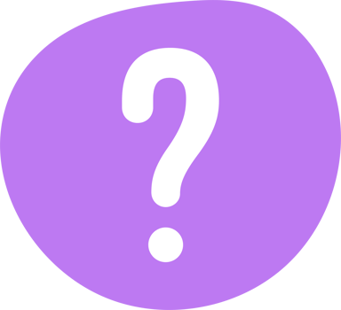 Color blob with question mark symbol png