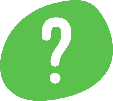 Color blob with question mark symbol png