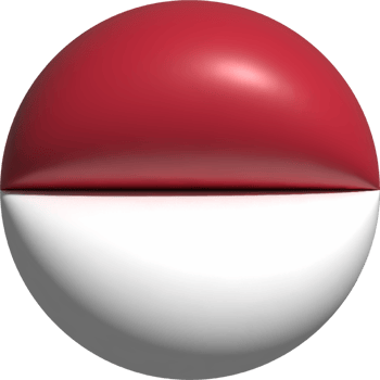 Indonesia flag circle 3D. png