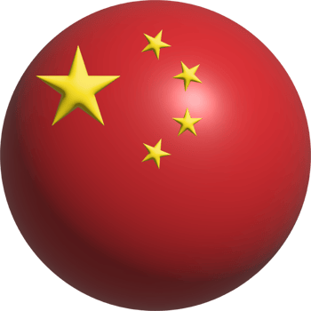 China flag circle 3D. png