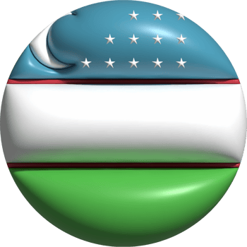 Uzbekistan flag circle 3D. png