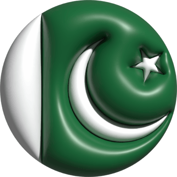 Pakistan flag circle 3D. png
