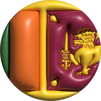 Sri Lanka flag circle 3D. png