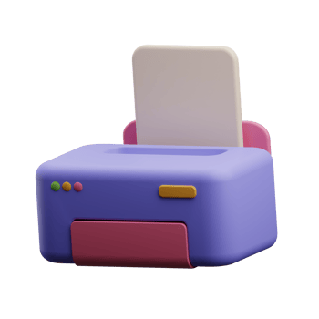 graphic designer printer illustration 3d png