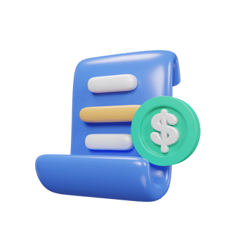 receipt icon 3d png