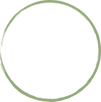 Colored grunge circle brush. Ink frame png