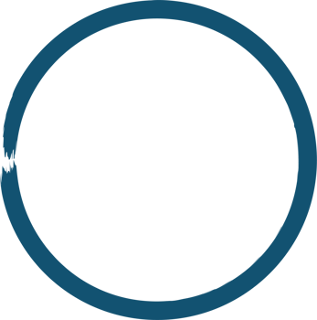 Colored grunge circle brush. Ink frame png