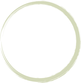 Colored grunge circle brush. Ink frame png