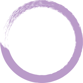 Colored grunge circle brush. Ink frame png