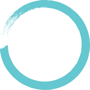Colored grunge circle brush. Ink frame png