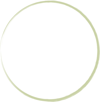 Colored grunge circle brush. Ink frame png