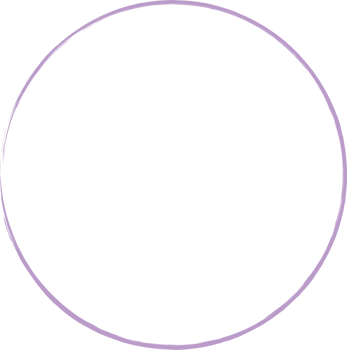 Colored grunge circle brush. Ink frame png