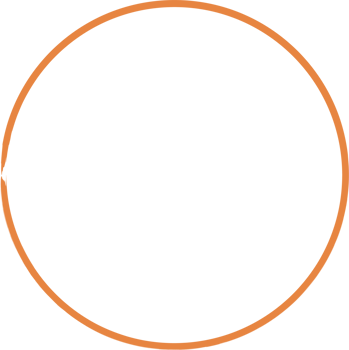 Colored grunge circle brush. Ink frame png