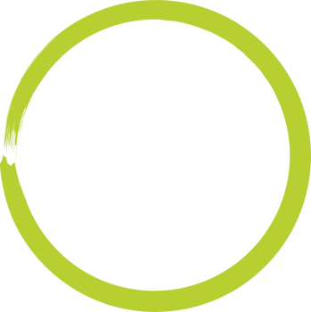 Colored grunge circle brush. Ink frame png