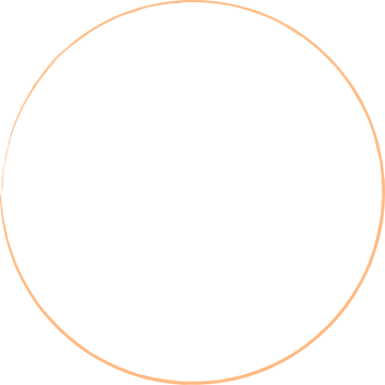 Colored grunge circle brush. Ink frame png