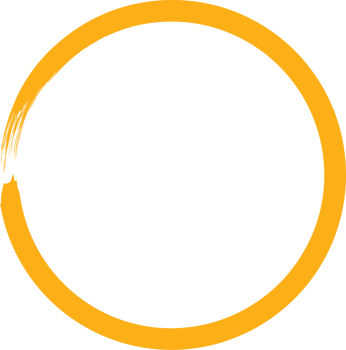 Colored grunge circle brush. Ink frame png