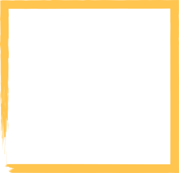 Colored grunge square brush. Rectangular frame png