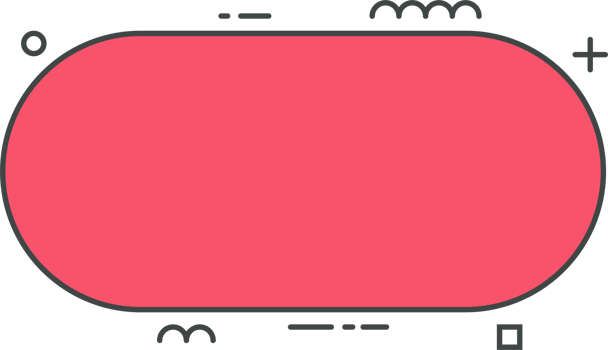 Colored line banner in flat style png