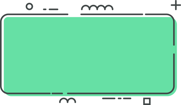 Colored line banner in flat style png