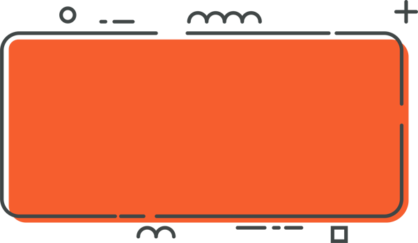 Colored line banner in flat style png
