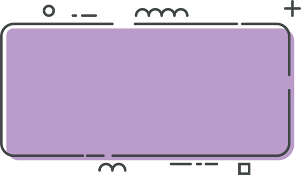 Colored line banner in flat style png