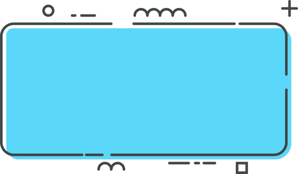 Colored line banner in flat style png