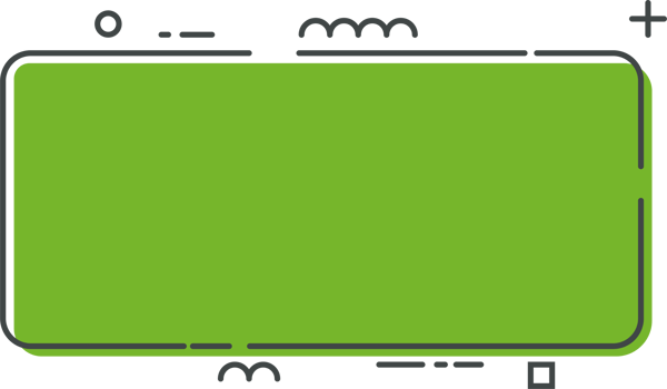 Colored line banner in flat style png