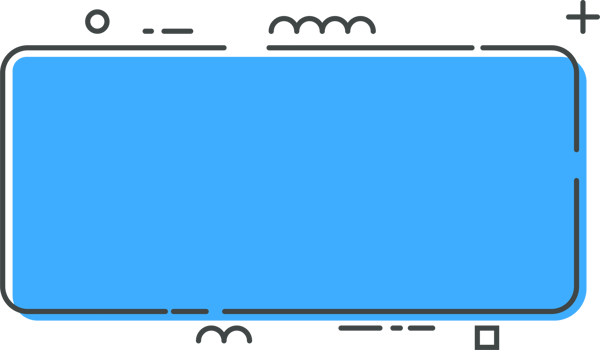 Colored line banner in flat style png