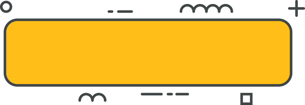 Colored line banner in flat style png