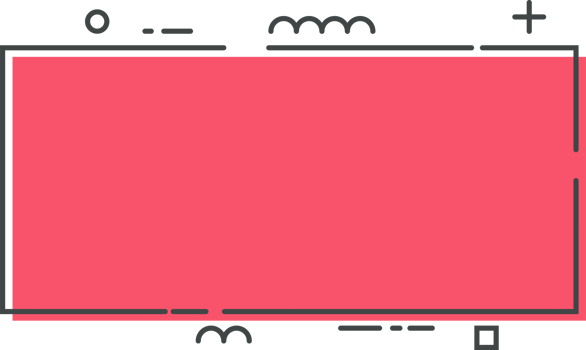 Colored line banner in flat style png