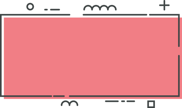 Colored line banner in flat style png