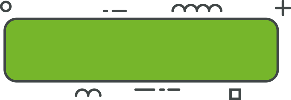 Colored line banner in flat style png