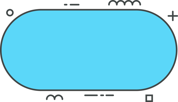 Colored line banner in flat style png