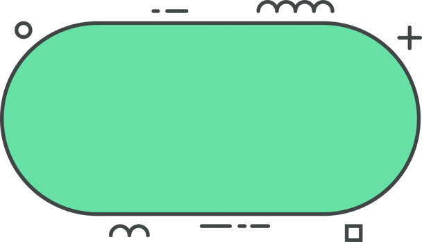 Colored line banner in flat style png