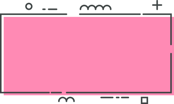 Colored line banner in flat style png