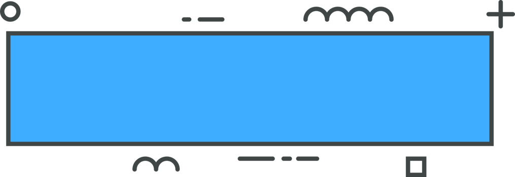 Colored line banner in flat style png