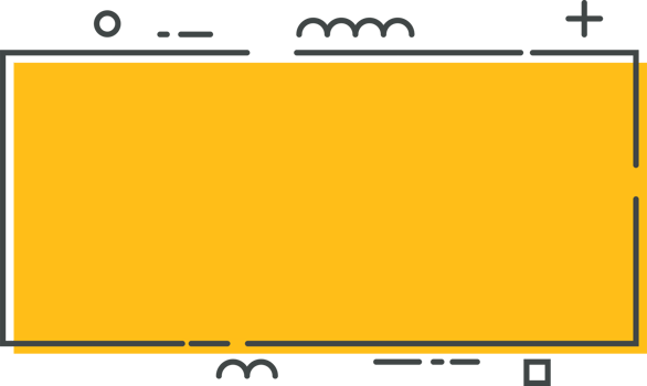 Colored line banner in flat style png