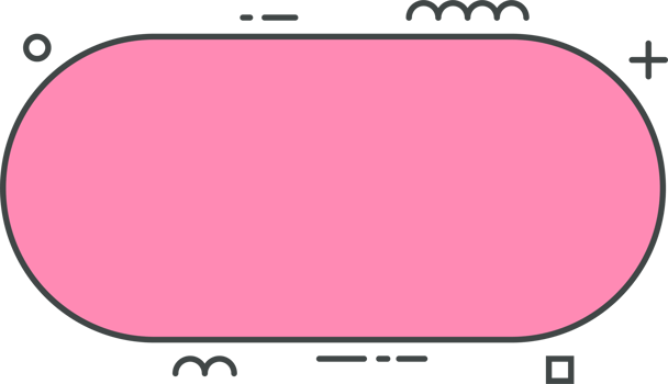 Colored line banner in flat style png