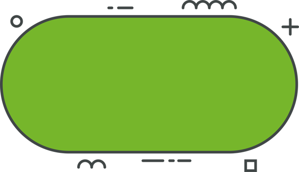 Colored line banner in flat style png