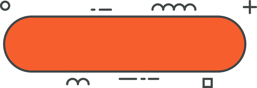 Colored line banner in flat style png
