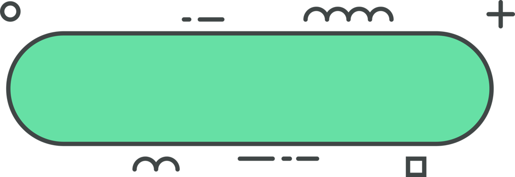 Colored line banner in flat style png