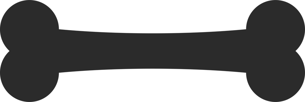 Dog bone icon in flat style png