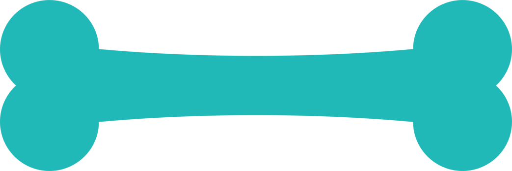Dog bone icon in flat style png