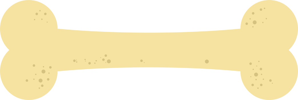 Dog bone icon in flat style png