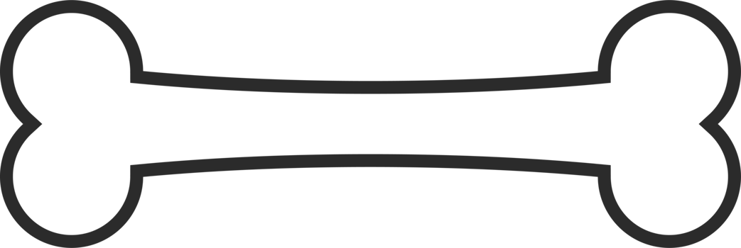 Dog bone icon in flat style png