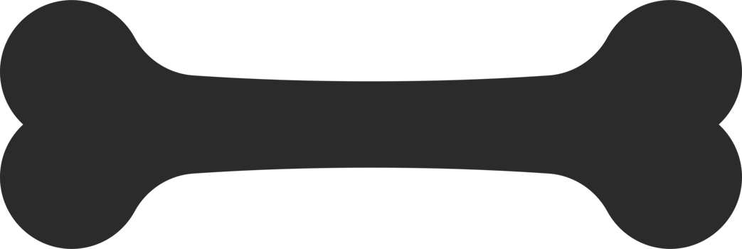 Dog bone icon in flat style png