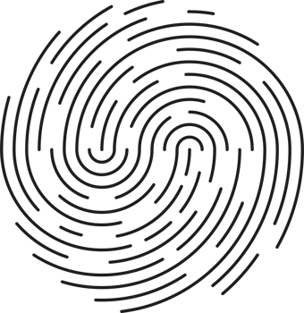 Fingerprint identification symbol icon png